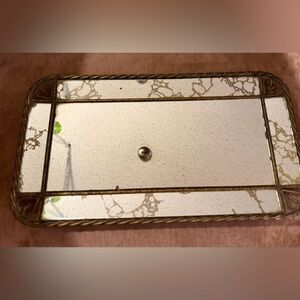 MCM Gold Color Decorative Vanity Mirror